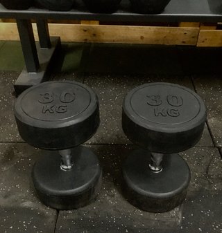 Liquidación Mancuernas redondas 30kg