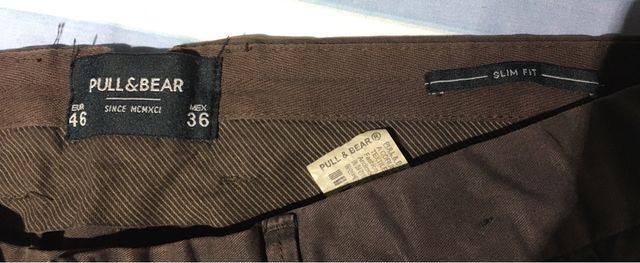 Pantalón caballero PULL&BEAR talla 46 SLIM FIT 