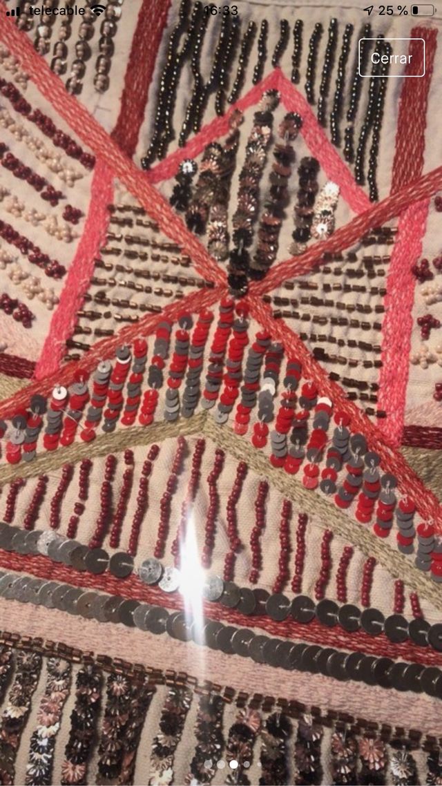 Falda mini lentejuelas ZARA M