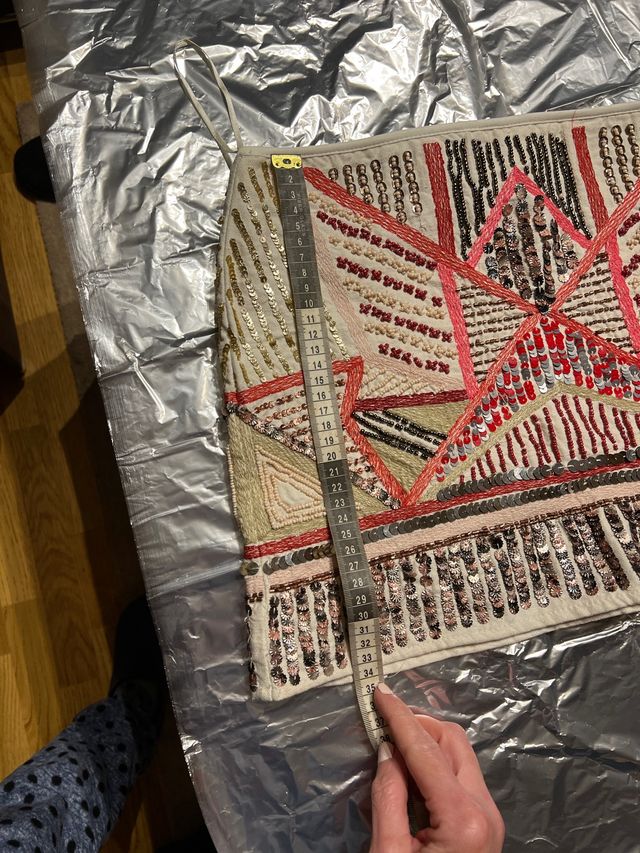 Falda mini lentejuelas ZARA M