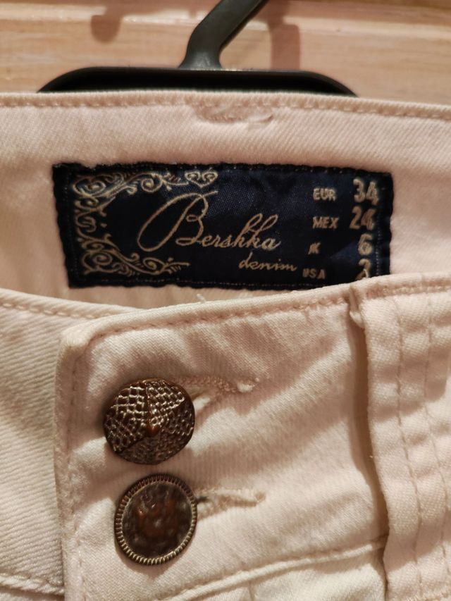 👖Pantalón vaquero blanco talla 34 vintage