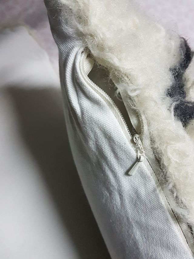 manta y almohadas artesanos natural.