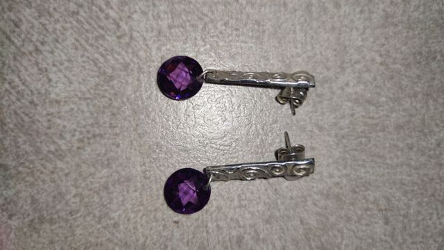 conjunto plata pendientes.