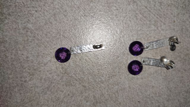 conjunto plata pendientes.