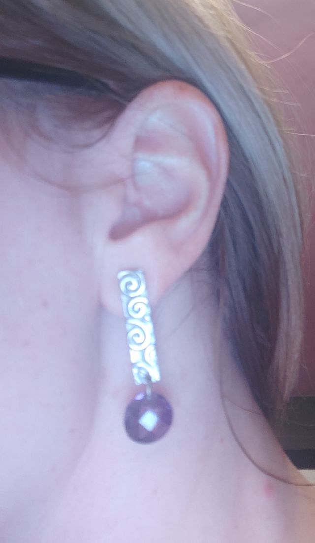 conjunto plata pendientes.