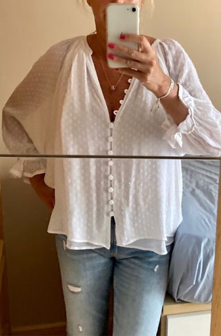 Blusa plumeti Zara de segunda mano por 12 EUR en Mataró en WALLAPOP