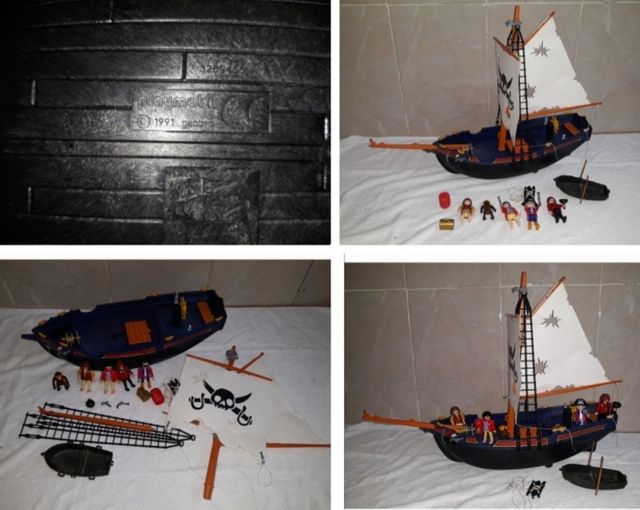Barco pirata y muñecos PLAYMOBIL