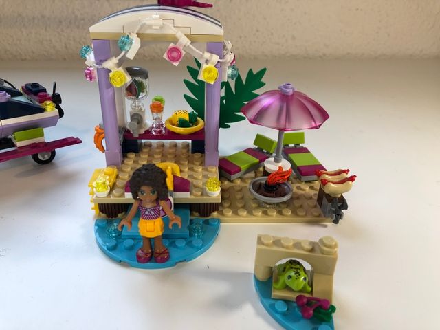 Motoscafo Lego 41316 Andrea con rimorchio