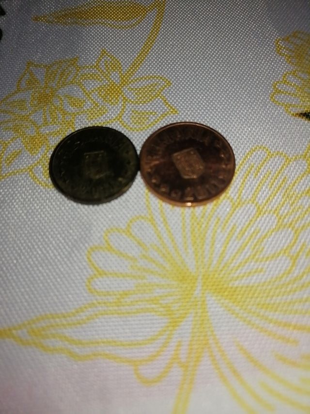 2 monedas Rumanía 
