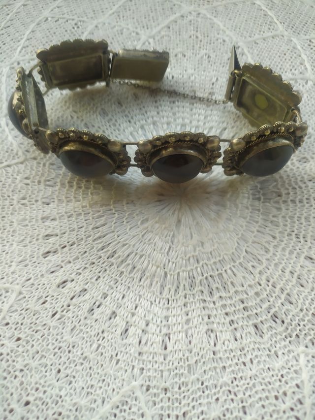 Pulsera vintage  plata de  baja