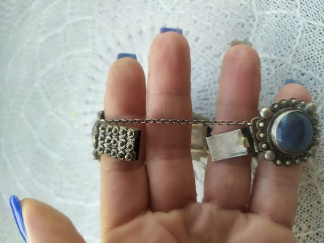 Pulsera vintage  plata de  baja