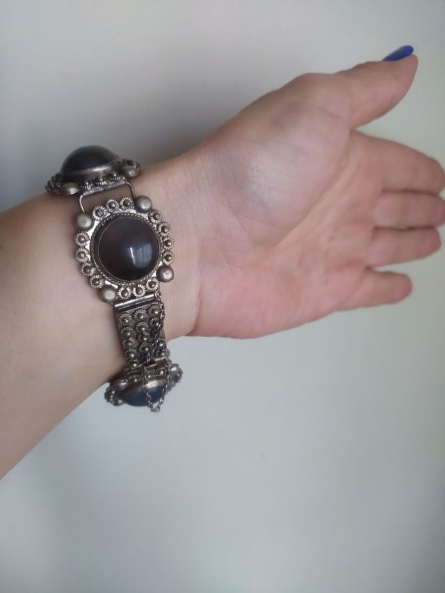 Pulsera vintage  plata de  baja