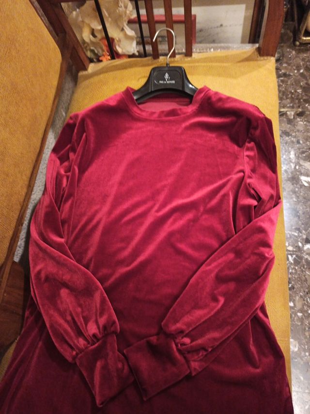 VESTIDO NUEVO TERCIOPELO, INDITEC T L-XL SUELTO