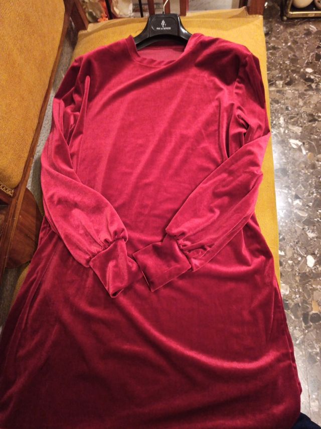 VESTIDO NUEVO TERCIOPELO, INDITEC T L-XL SUELTO
