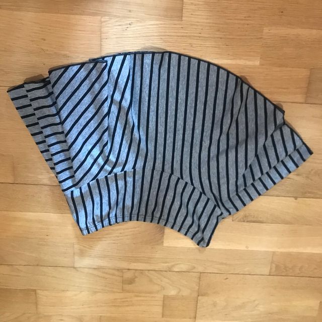 Falda  de volante de rayas