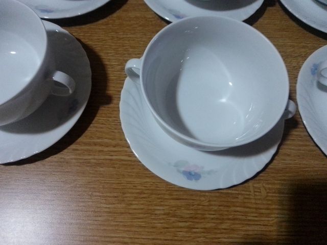 conjunto de 6 tazones y 6 platos de winterling