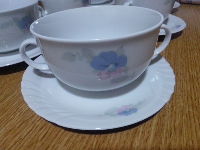 conjunto de 6 tazones y 6 platos de winterling