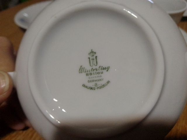 conjunto de 6 tazones y 6 platos de winterling