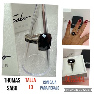 ANILLO THOMAS SABO PLATA/ÓNIX Talla13