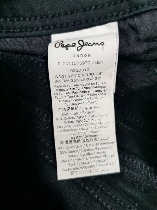 pantalon mujer pepe jeans negro