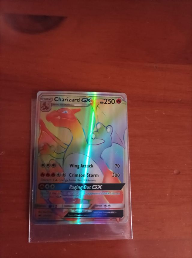 Pokemón Charizard GX copia ó reproducción