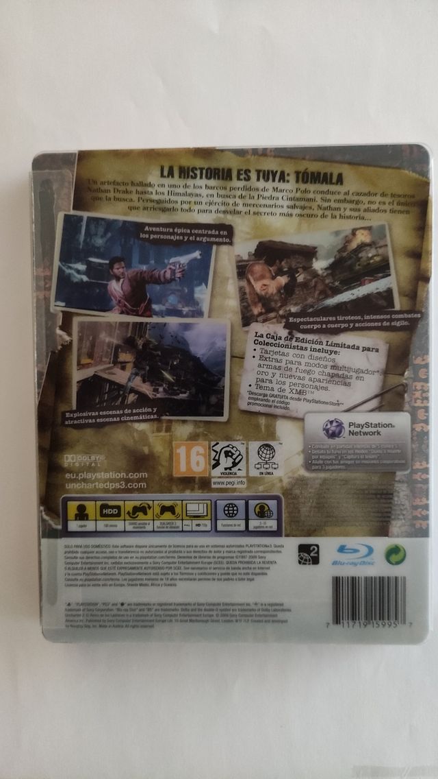 UNCHARTED COLECCIÓN PS3