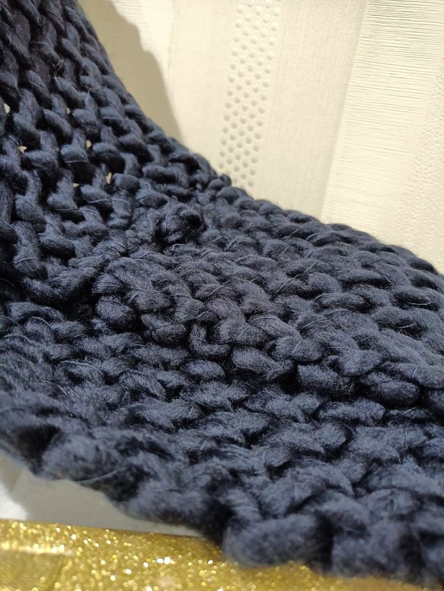 bufanda cuello , azul marino nueva 