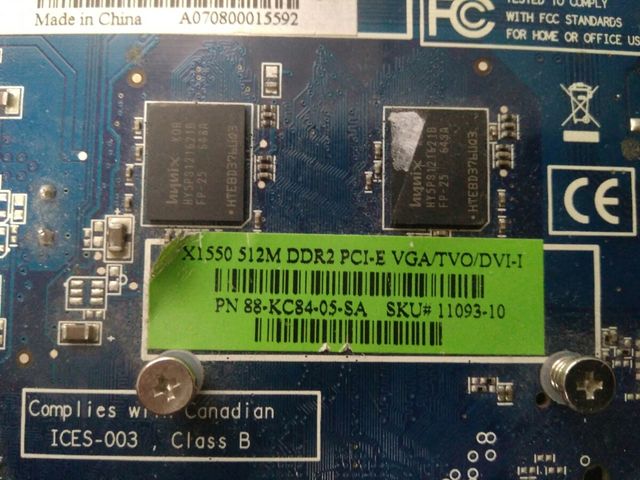 GRÁFICA PCI  x1550 a 512mb ddr2