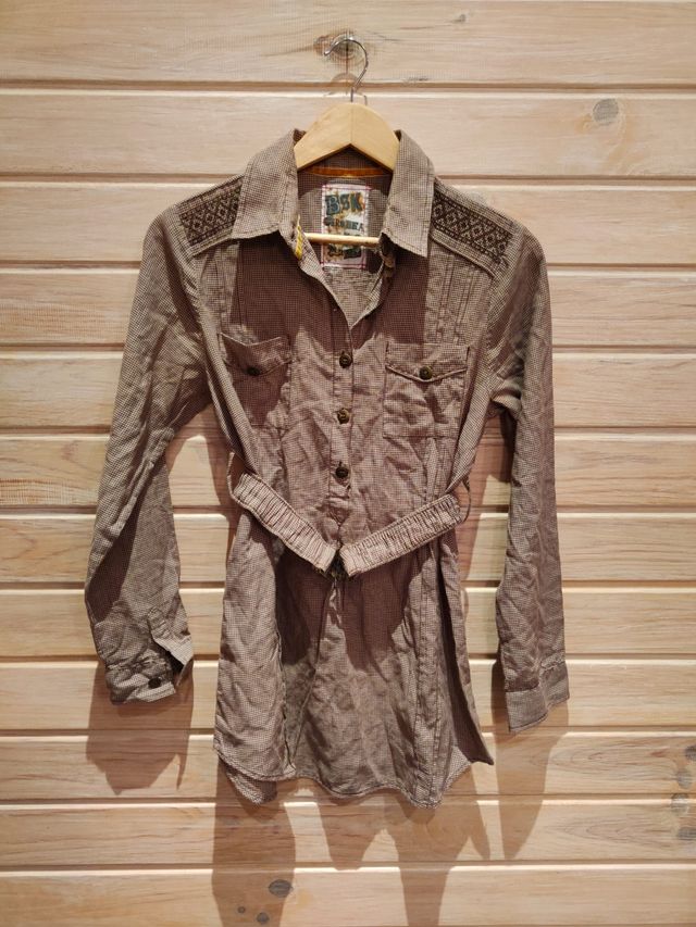 🧥Camisa larga vestido vintage talla L