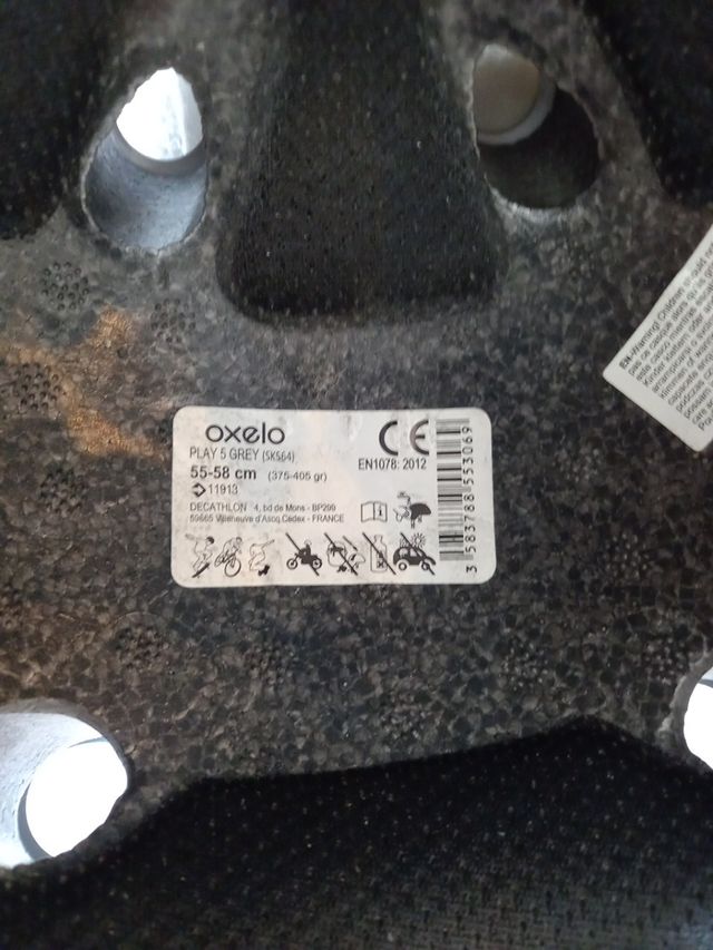 Casco Decathlon Oxelo Play 5 55-58cm