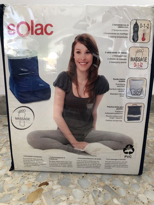 Calentapies masajeador SOLAC