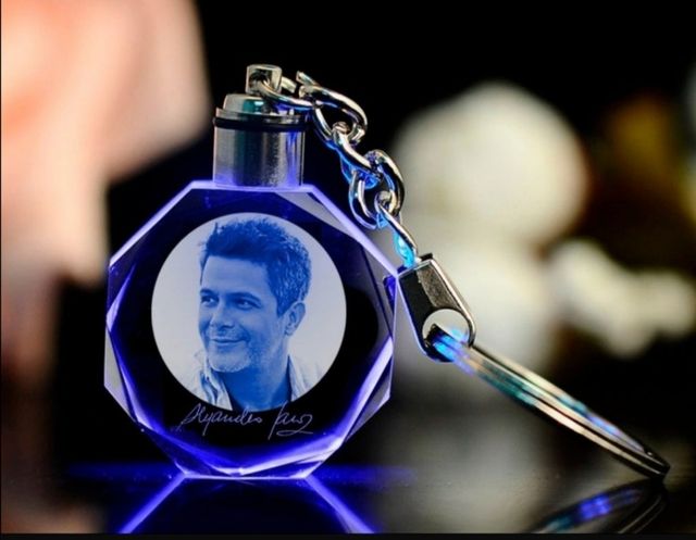 Llavero cristal led Alejandro Sanz