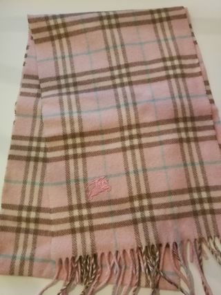bufanda burberry rosa