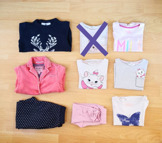 8 prendas ropa niña 2-4 años