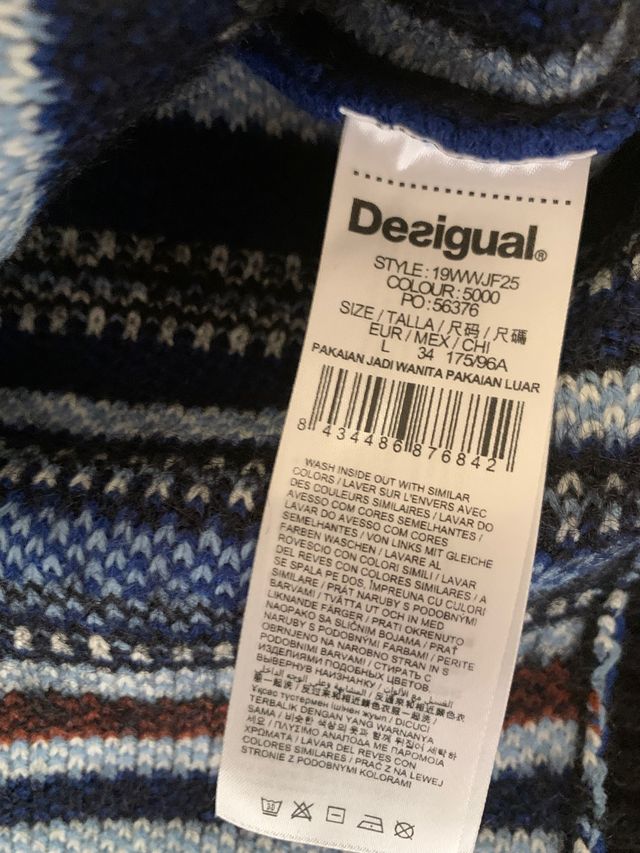 Chaqueta punto desigual