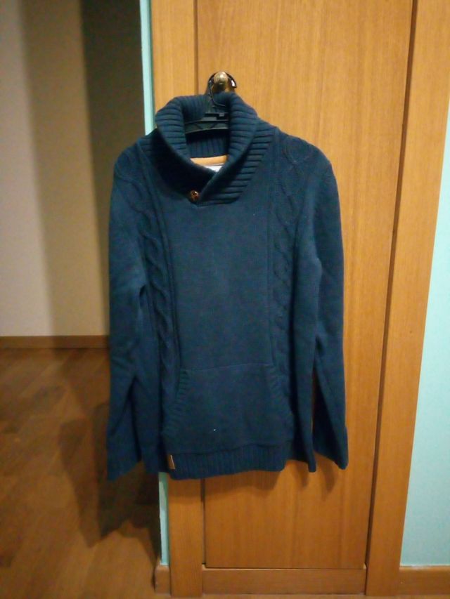 Jersey lana azul niño de brotes