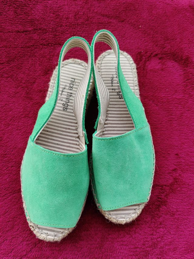 Zapatos verano color verde