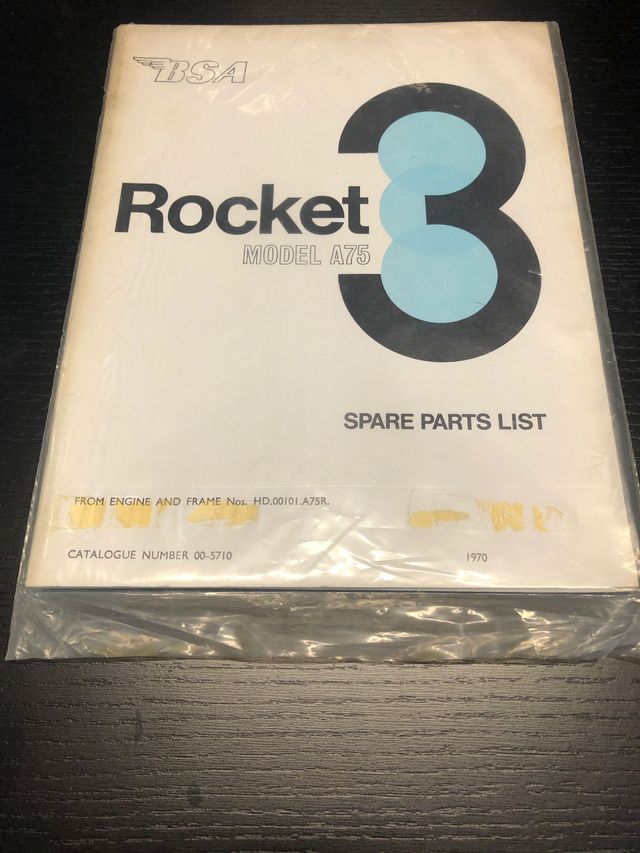 Manuale ricambi BSA originale