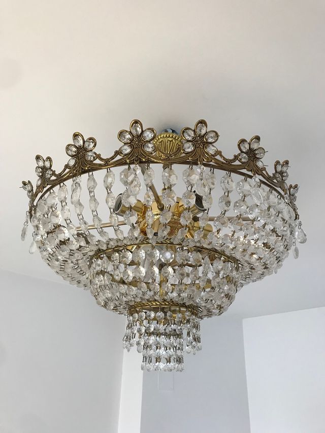 Lampara de cristales