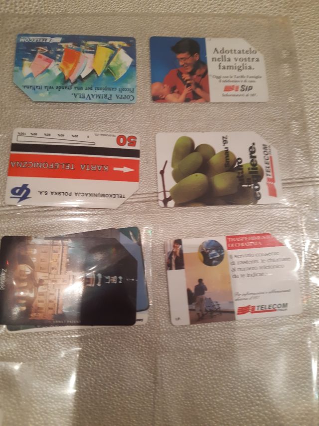 schede telefoniche vintage