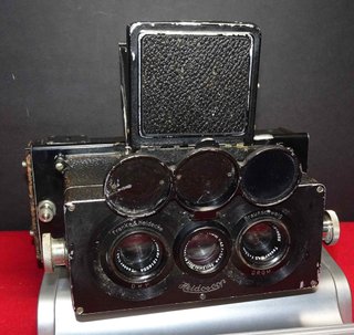 645-Cámara estereoscopica ROLLEI HEIDOSCOP c1925