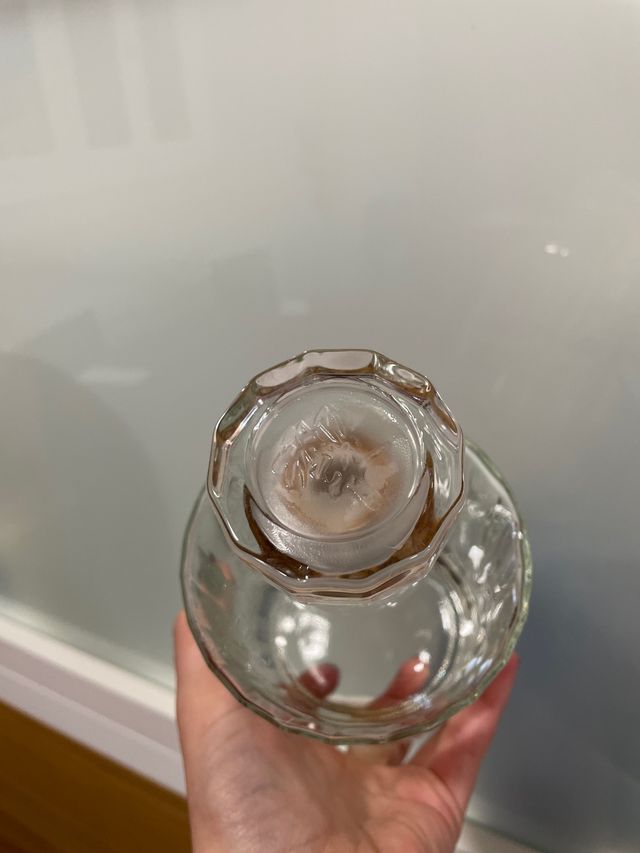 Botella cristal para decorar