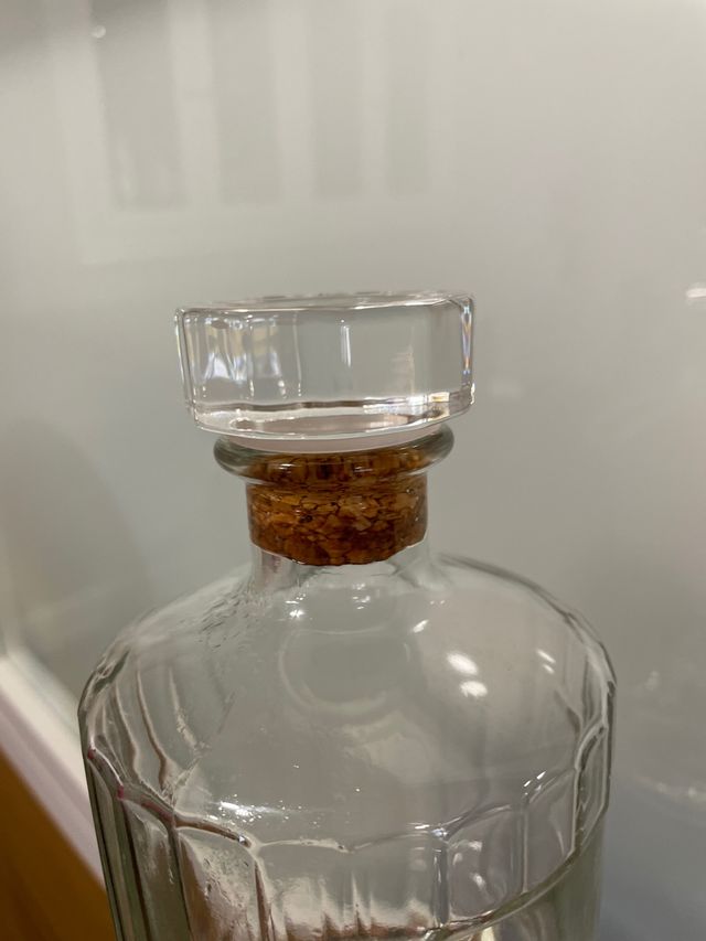 Botella cristal para decorar