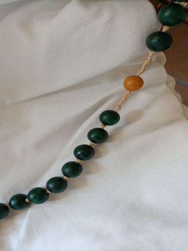 Rosario de madera años 70