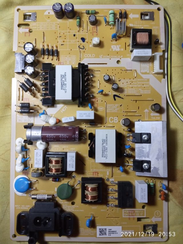 Placa Maimboard y fuent de alimentación TV samsung