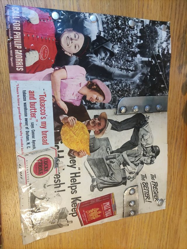 Cuadro de publicidad antiguo