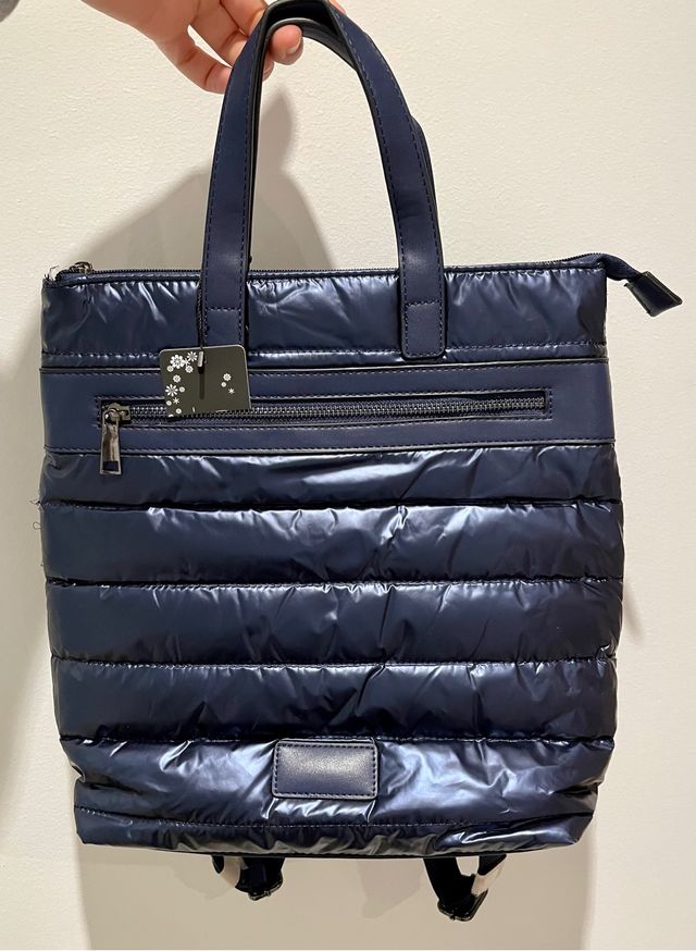 Bolso-mochila azul oscuro sin estrenar