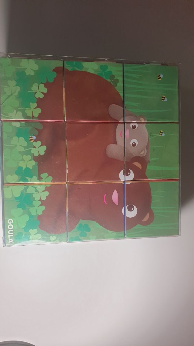 Puzzle cubos animales