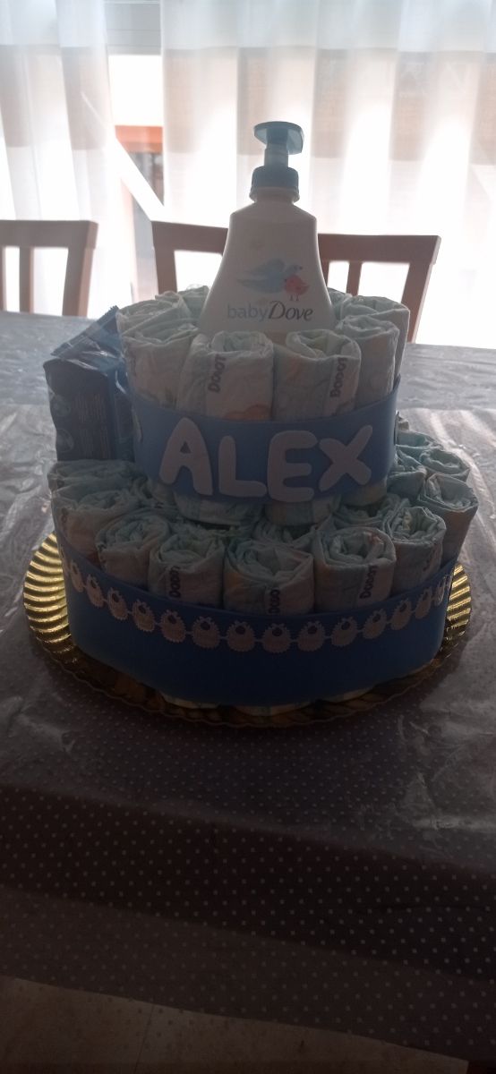 tarta pañales personalizadas