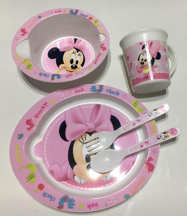 Conjunto vajilla Disney niño-niña a ESTRENAR